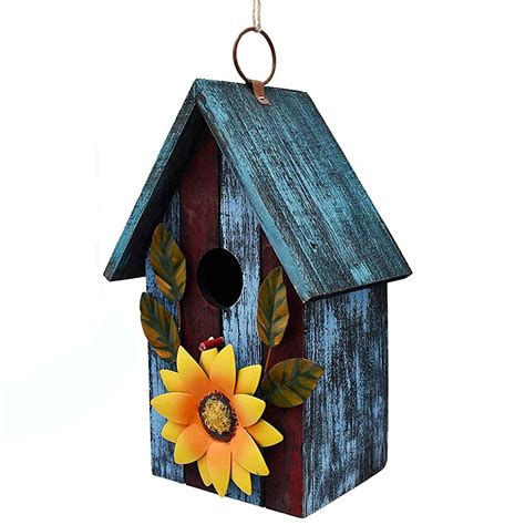 Rustic Painted Bird Houses