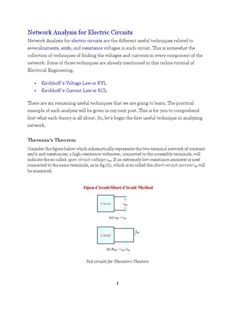 Image result for Network Analysis Electrical Circuits
