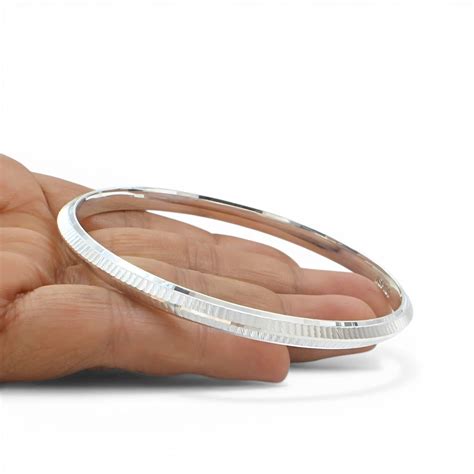 999 Real Silver Men's Bangle Bracelet – Karizma Jewels