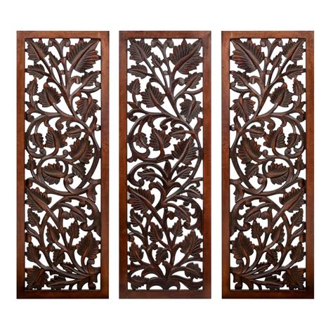 WHF HANDMADE 48X48 INCHES WOODEN WALL PANEL/WALL HANGINGS.IN 3 PIECES ...