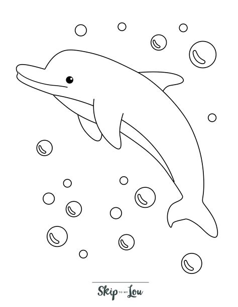 Dolphin Coloring Pages - Free Printable Images for Kids | Skip To ...