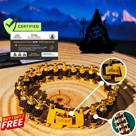 Meditation Hanuman Ji Silver Pendant With Chain + 5 Mukhi Rudraksha Br ...