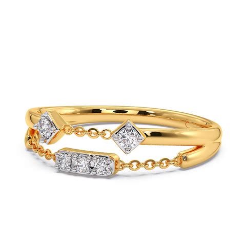 Affordable Dangling Sparkles Diamond Stackable Ring for Girls Under 20K ...