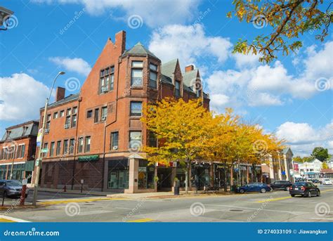 Natick Historic Town Center, MA, USA Editorial Stock Image - Image of ...