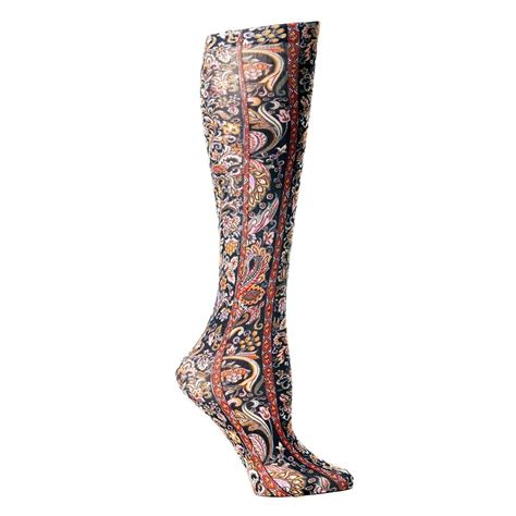 Celeste Stein Versace 8-15 mmhg Compression Sock Black | Walgreens