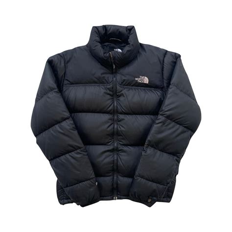 The North Face Womens Black Puffer Jacket WITH FAULT | We Vintage