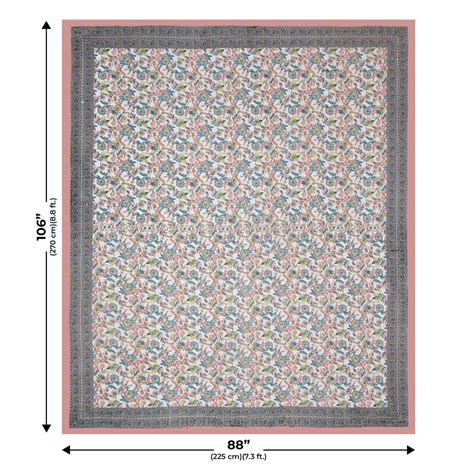 Fantastic Flowers Colorful Double Bedsheet – JaipurFabric®