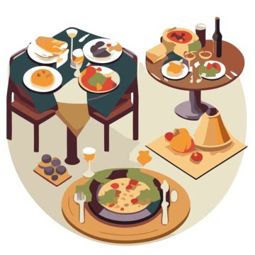 Set Table Cartoon 的图像结果