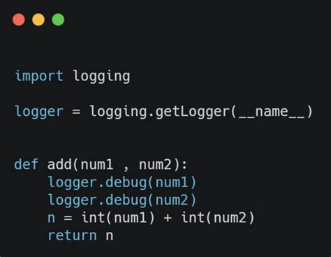 Image result for Logger.debug Python