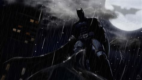 Download Batman In The Rain Wallpaper | Wallpapers.com