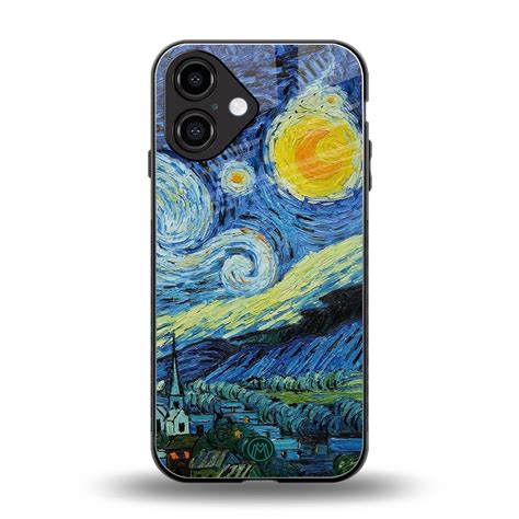 Starry Night Phone Cover for Iphone 16 | Glass Case – Mymerchandize