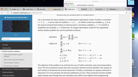 Milp Python YouTube Pulp 的图像结果