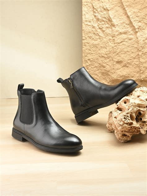 Egoss Leather Chelsea Boots For Men