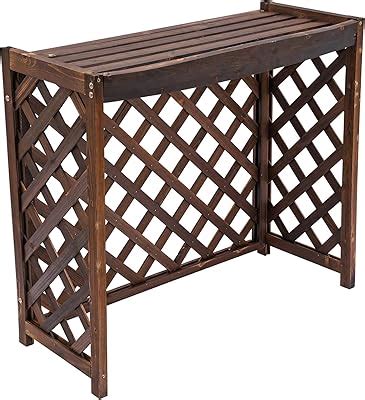 Juckeyroot Air Conditioner Fence, 31.5 W x 27.5 H, Wood India | Ubuy