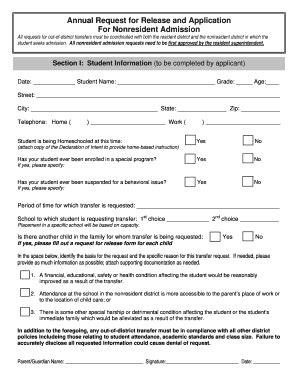 Non-Resident Admission Application - Colfax School District - Colfax ...