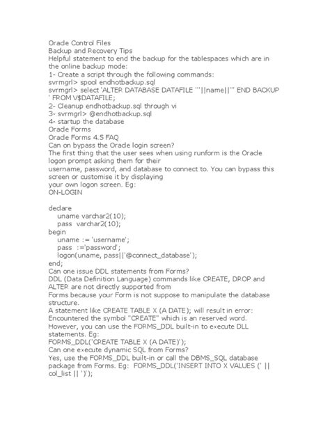 Image result for Control Files in Oracle
