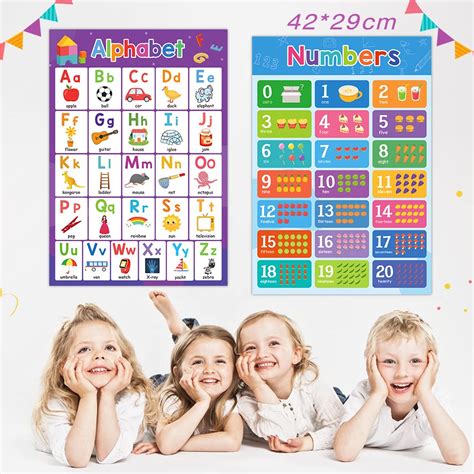 Lachilly 2Pcs ABC Alphabet, 0-20 Numbers Educational India | Ubuy