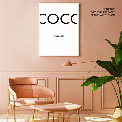 Coco Chanel Poster in White II: Buy Premium Framed Fashion Posters ...