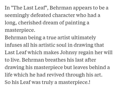 Who was Behrman? What was his masterpiece - Brainly.in
