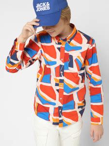 Jack & Jones Junior Boys Printed Casual Multicolor Shirt - Buy Jack ...