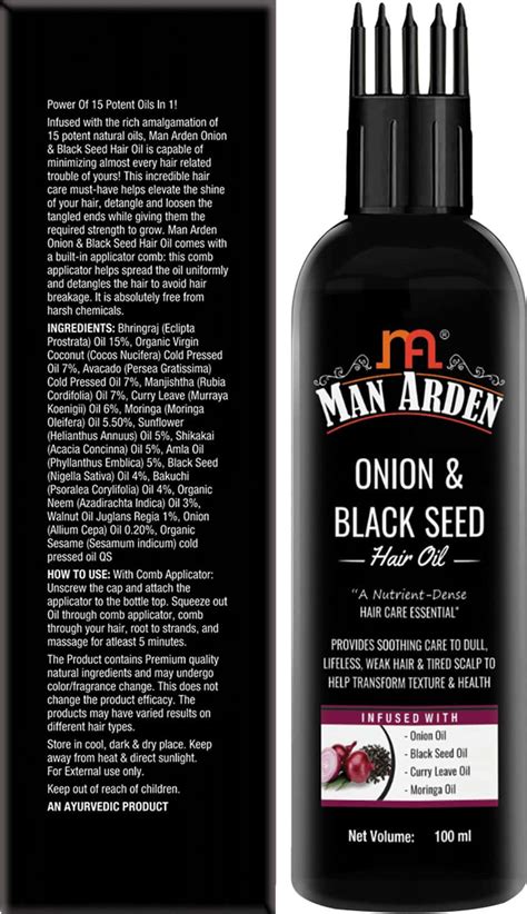 Buy MAN ARDEN ONION & BLACK SEED HAIR OIL FOR MEN FOR DULL CURRY LEAVE ...