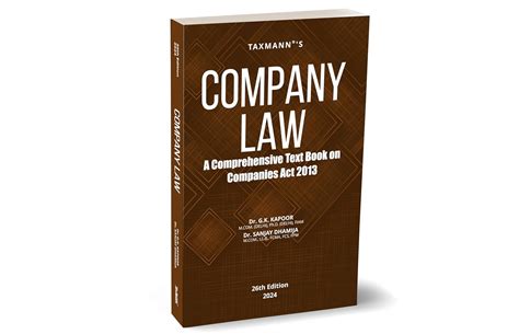 Taxmann's Company Law – The most amended, updated & simplistic textbook ...