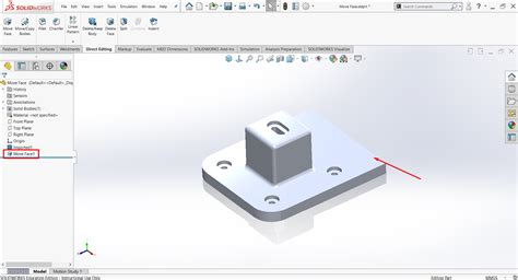 SolidWorks Move Face Command 的图像结果
