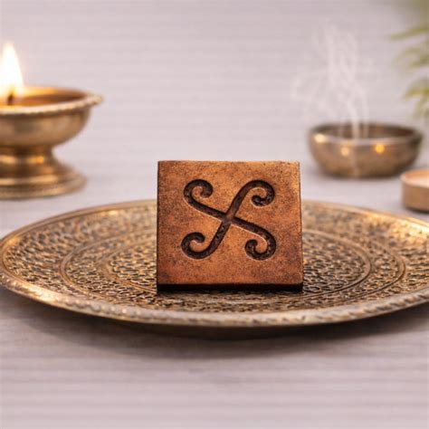 Copper Spiral Block for Vastu Flow – Zenvedas