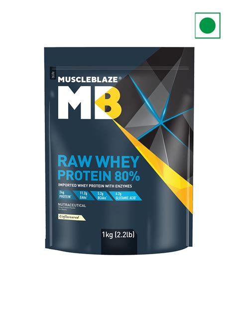 MuscleBlaze Whey Protein Concentrate 80% With Added Digestive Enzymes ...