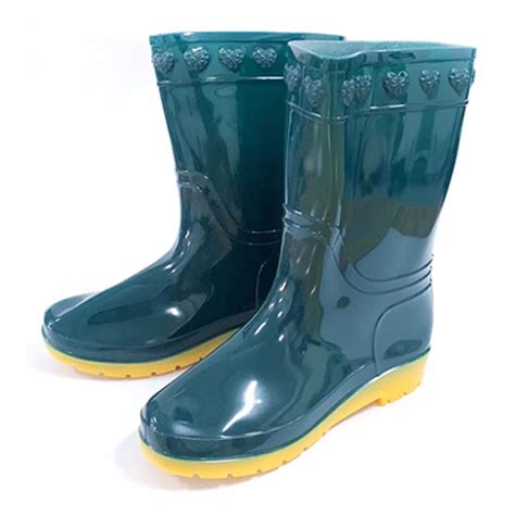 High Cut Rain Boots (Bota) For Ladies Rain shoes women's high rain ...