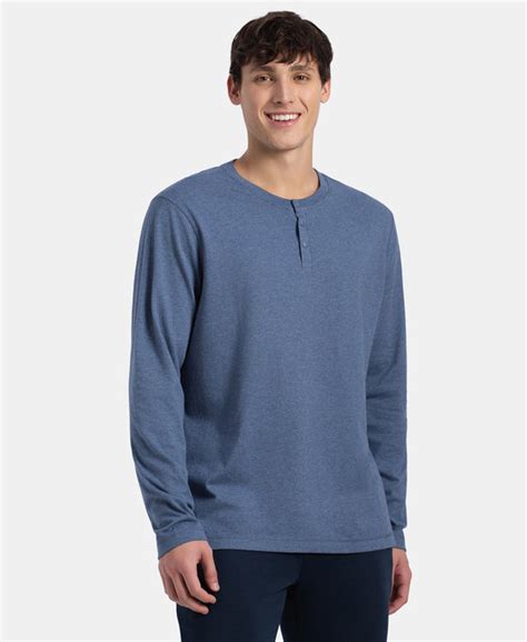 Buy Super Combed Cotton Rich Solid Full Sleeve Henley T-Shirt - Vintage ...