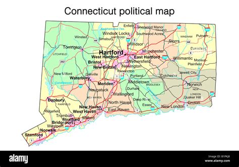 Image result for Connecticut State Map
