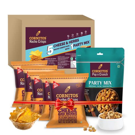 Cornitos Cheese and Herbs Nacho Crisps 5 Packs of 30g and 1 Pack of ...