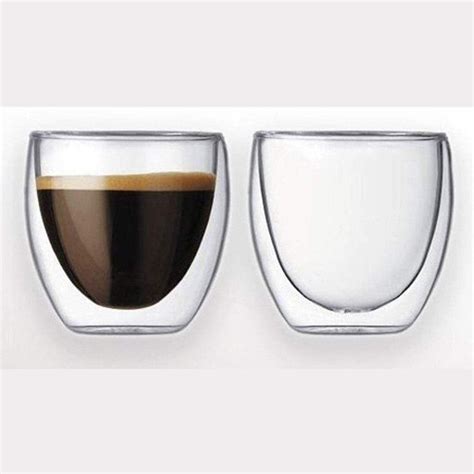 Double Wall Round Glass (250 ml) (Pack of 4) – EZ Life