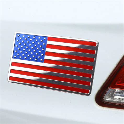 6 Pieces Flag Decal 3D Metal American Flag Sticker India | Ubuy