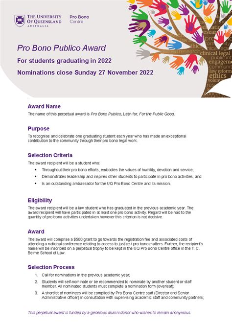 Pro Bono Publico nomination form - Pro Award Name The name of this ...