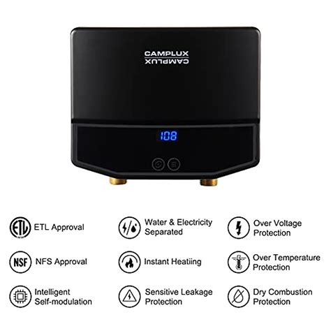 Camplux 120V Tankless Water Heater for Sink | Instant Hot Water
