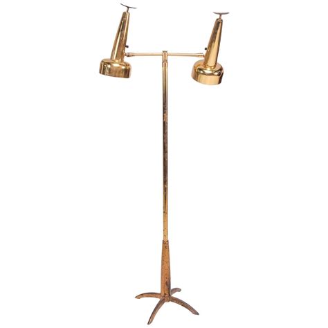 Vintage Brass Stiffel Floor Lamp For Sale at 1stDibs