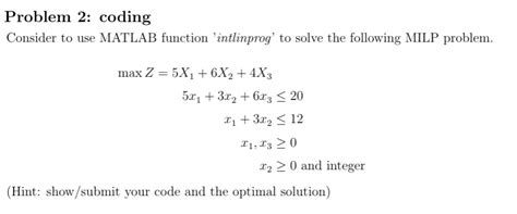 Image result for Solve iLP Optimization Problem Using MATLAB