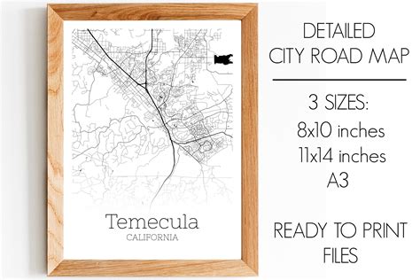 Temecula California City Map Graphic by SVGExpress · Creative Fabrica