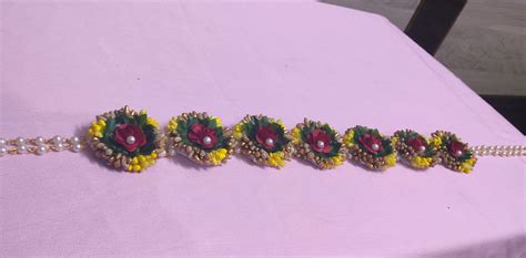 LAMANSH® Haldi Collection Floral 🌺 Kamarband Hipchain set – Lamansh