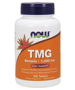 NOW TMG (Trimethylglycine) 1000mg | X Sport shop