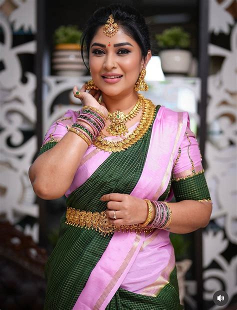 2.Pure Mysore Silk Sarees - Bespoke Drapes - Green and Baby Pink ...