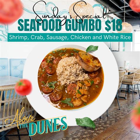 Above The Dunes Sunday Seafood Night - Rehoboth Beach - Dewey Beach ...