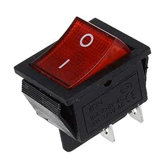 BIG BOOM® 10X(Red Light 4 Pin DPST ON/Off Snap in Rocker Switch 15A ...