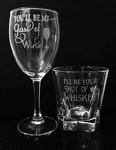 Wedding Glass Engraving Ideas by Etched Wine Glass Set Wedding Gift Wine And Whiskey Wedding Glass Engraving Ideas