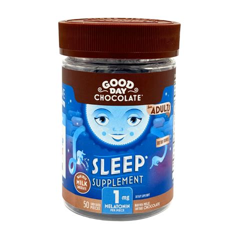 Adult Sleep with Melatonin Chocolate Supplement – Good Day Chocolate