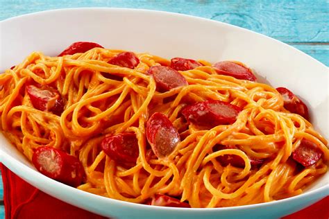 Spaghetti With Hot Dogs Recipe