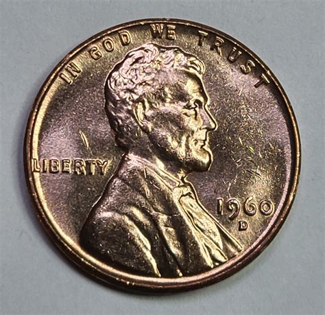 1960-D SMALL DATE Lincoln Cent MS-64 (Near Gem) RED - For Sale, Buy Now ...