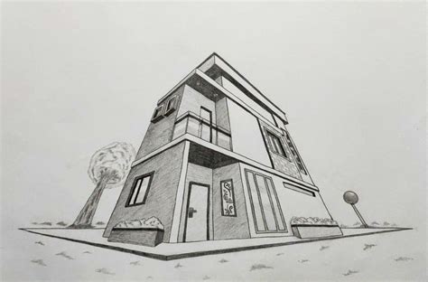 Image result for Building Perspective Drawing